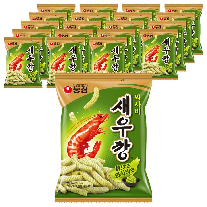새우깡 와사비, 70g, 20개