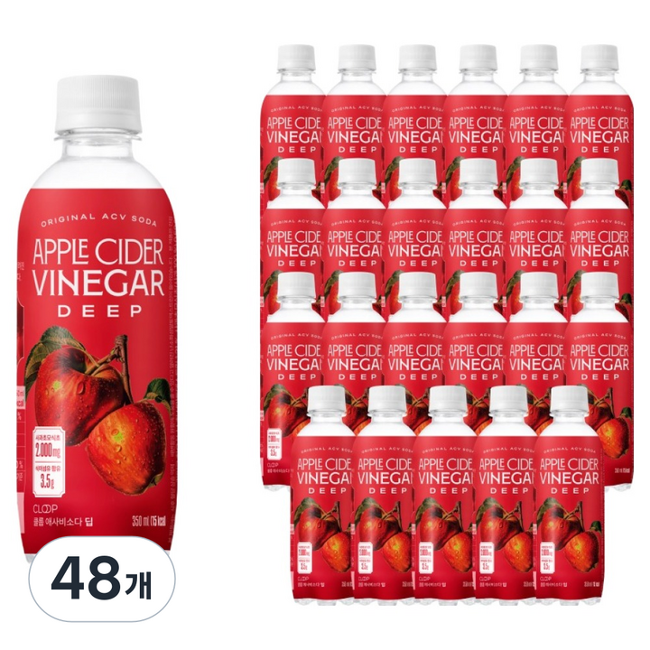 클룹 애사비소다 딥, 350ml, 48개