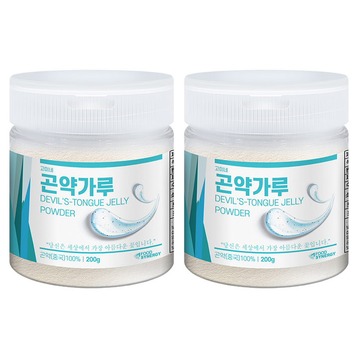 고미네 곤약가루 용기, 200g, 2개