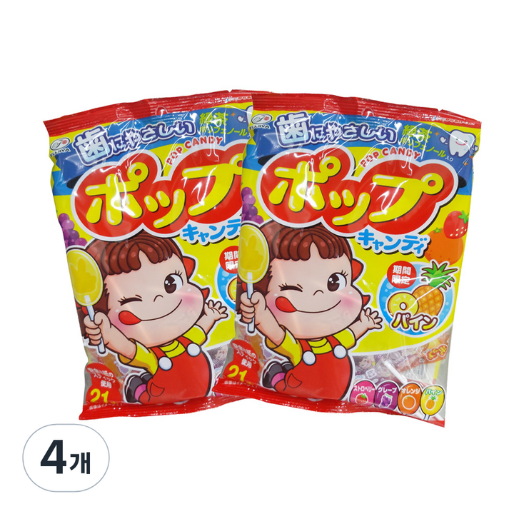 후지야 팝캔디, 126g, 4개