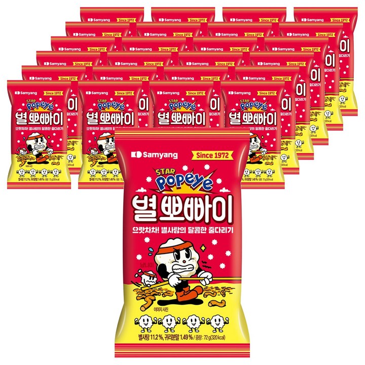 별뽀빠이, 72g, 25개