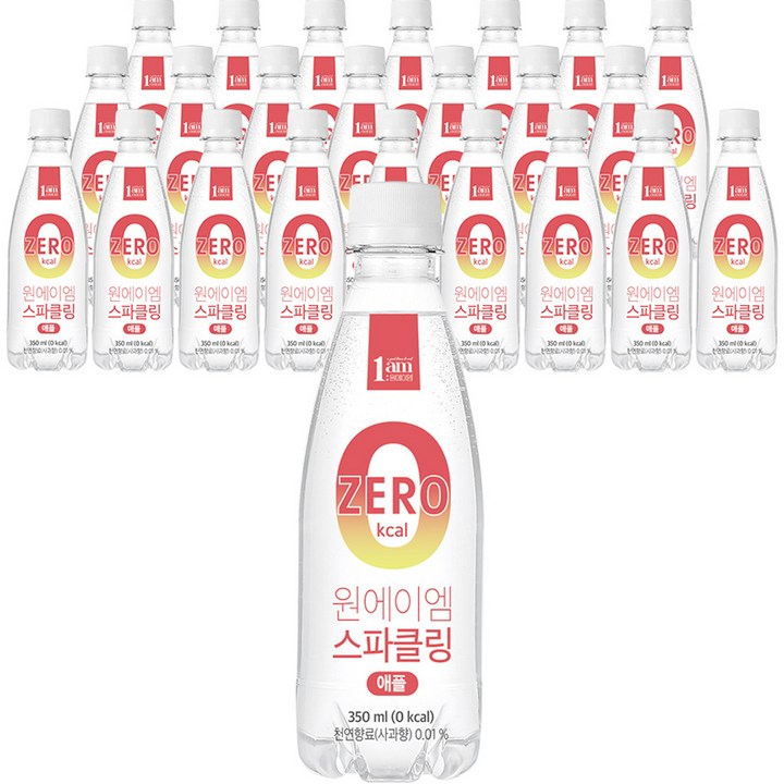 원에이엠 스파클링 애플, 24개, 350ml