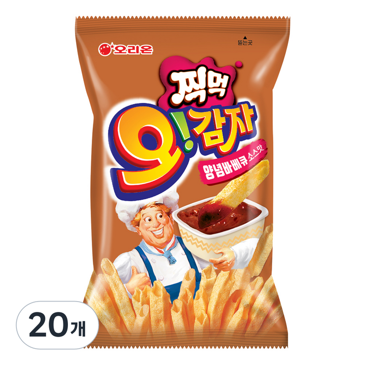 오리온 오감자 딥바베큐 스낵, 75g, 20개