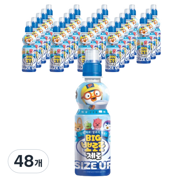 팔도 빅뽀로로 제로 밀크맛, 360ml, 48개