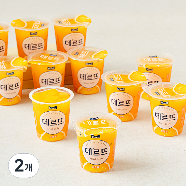 매일유업 데르뜨 오렌지젤리, 130g, 12개입, 2개