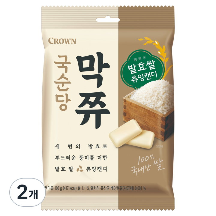 막쮸 츄잉캔디, 100g, 2개