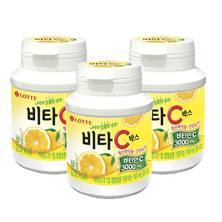 롯데웰푸드 비타C박스, 65g, 18개