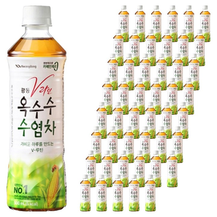 광동제약 옥수수 수염차, 500ml, 48개