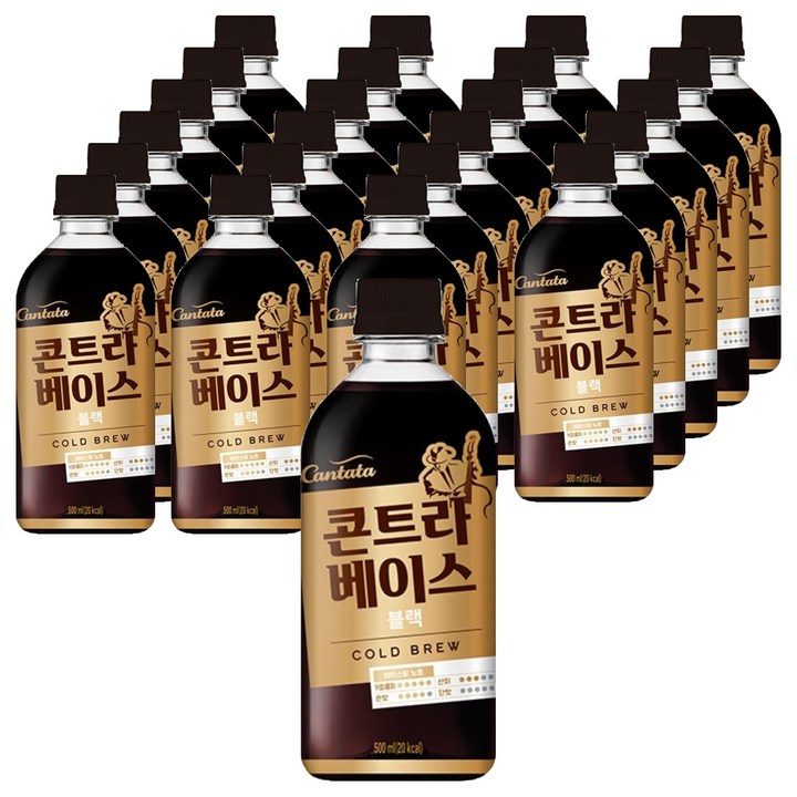 칸타타콘트라베이스 블랙, 500ml, 24개