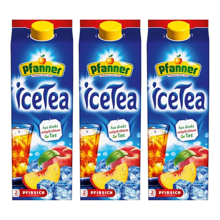 파너 아이스티 복숭아, 2L, 3개