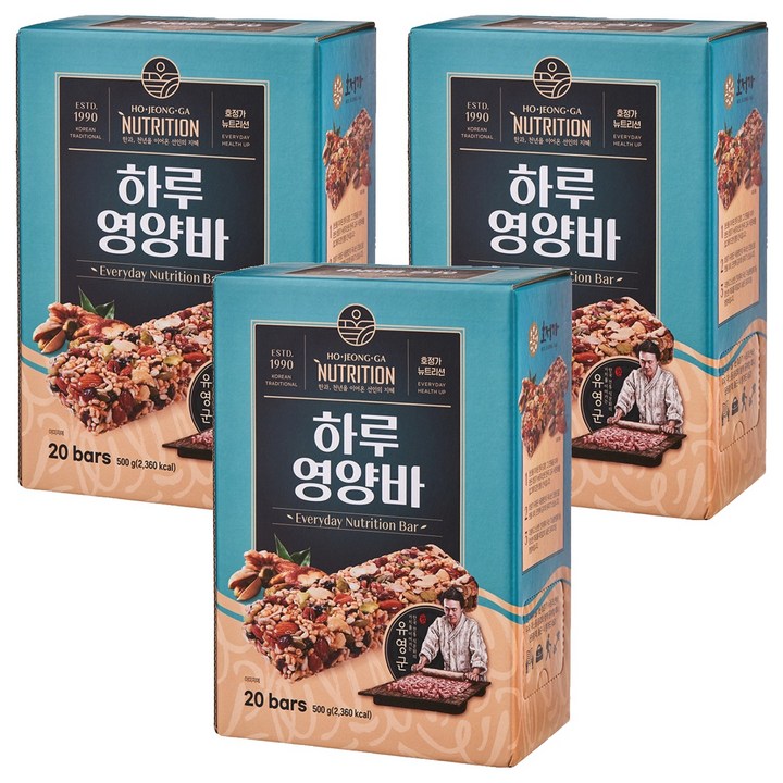 호정가 하루 영양바 20p, 3개, 500g