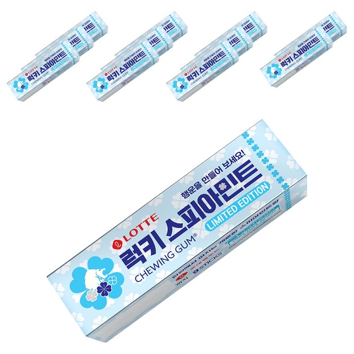 롯데웰푸드 스피아민트 츄잉껌, 26g, 12개
