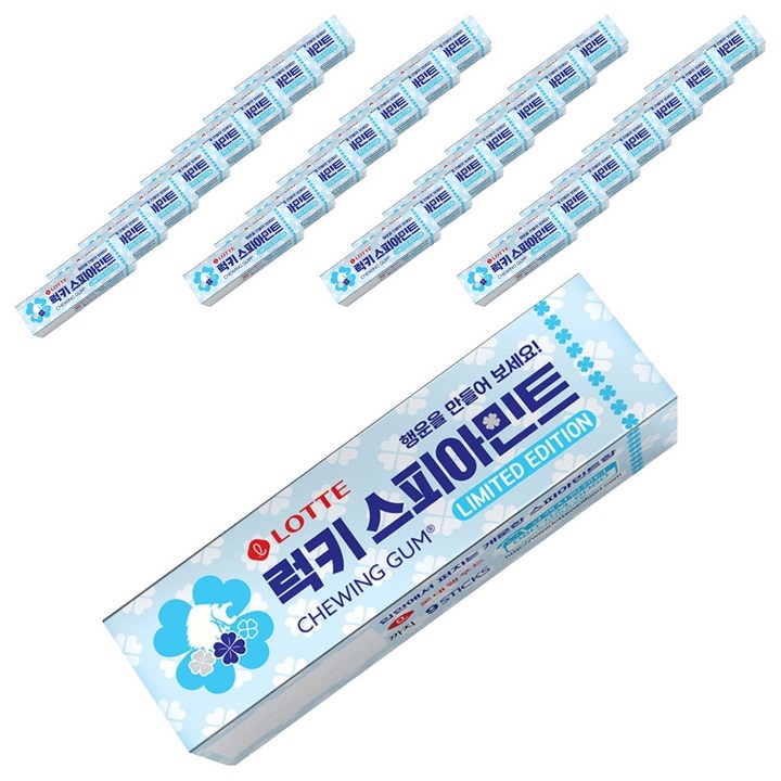 롯데웰푸드 스피아민트 껌, 26g, 36개