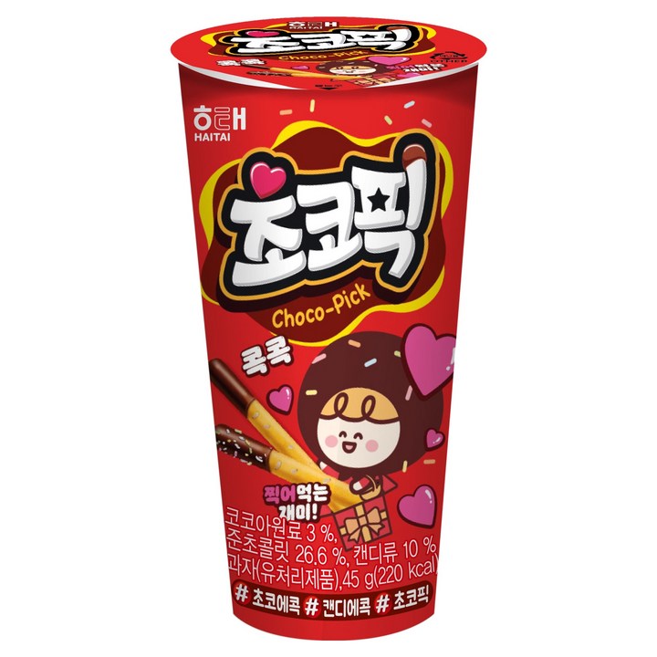 해태제과 초코픽, 45g, 1개