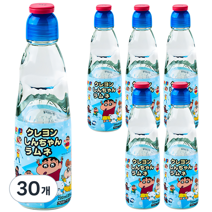 하타라무네 크레용 신짱 소다맛, 200ml, 30개