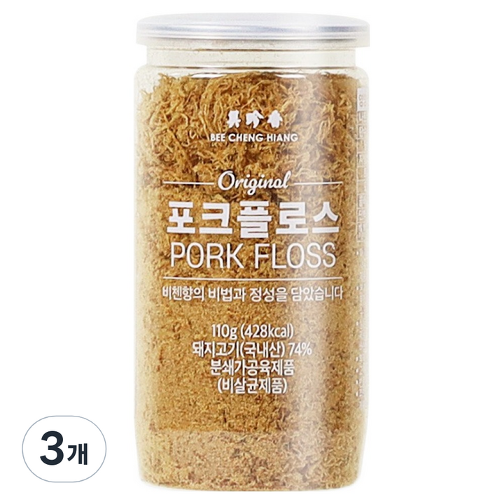 비첸향 포크플로스, 3개, 110g