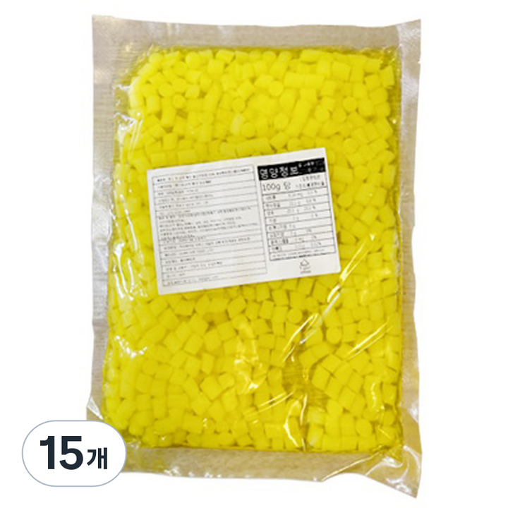 복원식품 곤약젤리 펄 망고맛, 500g, 15개