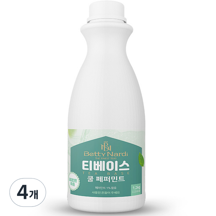 베티나르디 티베이스 쿨 페퍼민트, 1.2kg, 4개