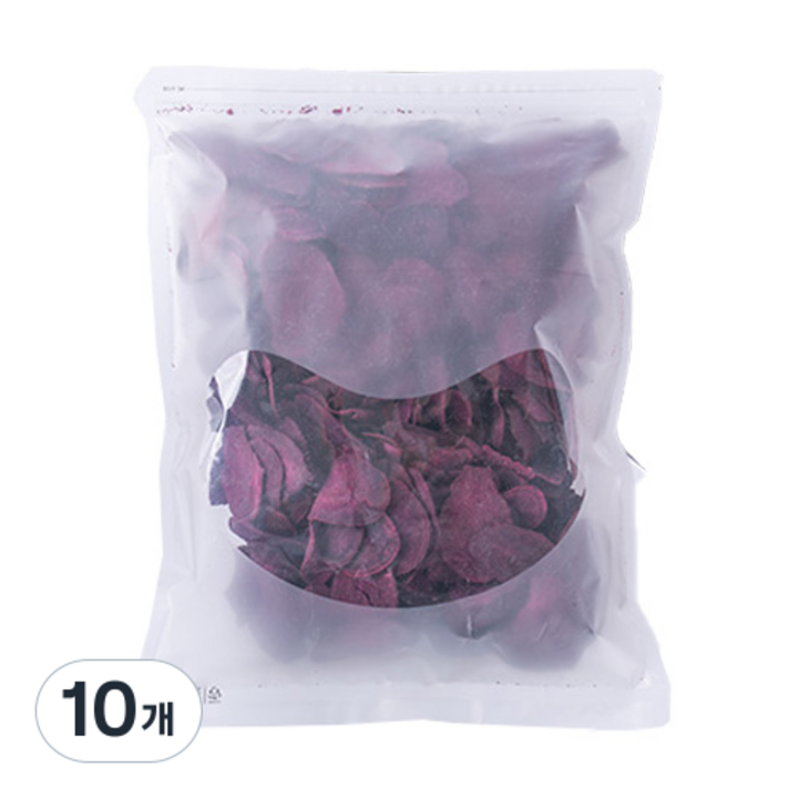 자색고구마 칩 무설탕, 800g, 10개