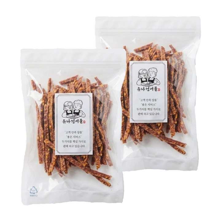 유나건어물 고다 치즈 쏙쏙 오징어 육포, 2개, 200g