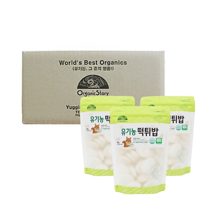 오가닉스토리 유기농 떡튀밥, 35g, 5개