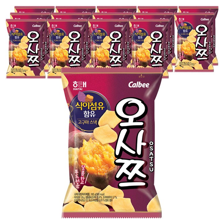 해태제과 오사쯔, 100g, 15개