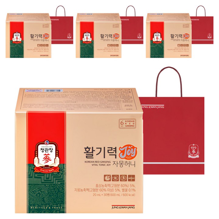 정관장 정품 활기력 JOY + 쇼핑백, 20ml, 120개