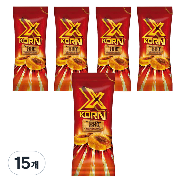 XKORN 옥수수 스낵 바베큐맛, 30g, 15개