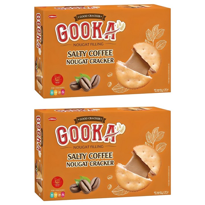 비비카 구카 솔티 커피 누가 크래커 40p, 400g, 2개