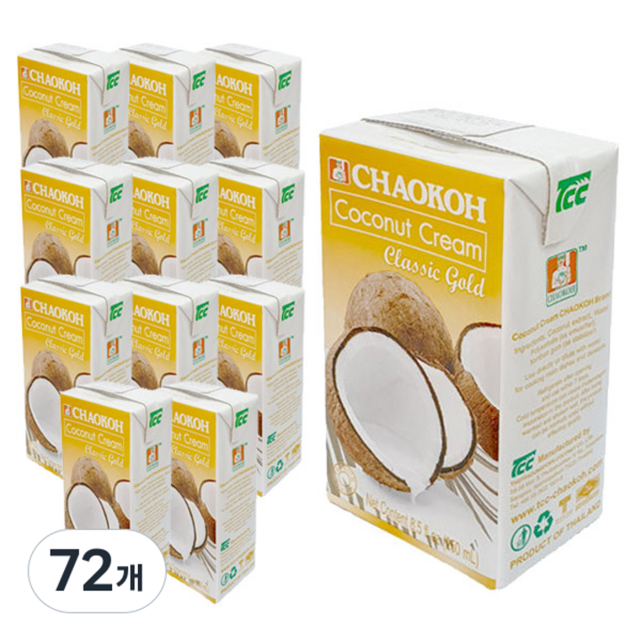 차오코 코코넛 크림 클래식 골드, 250ml, 72개