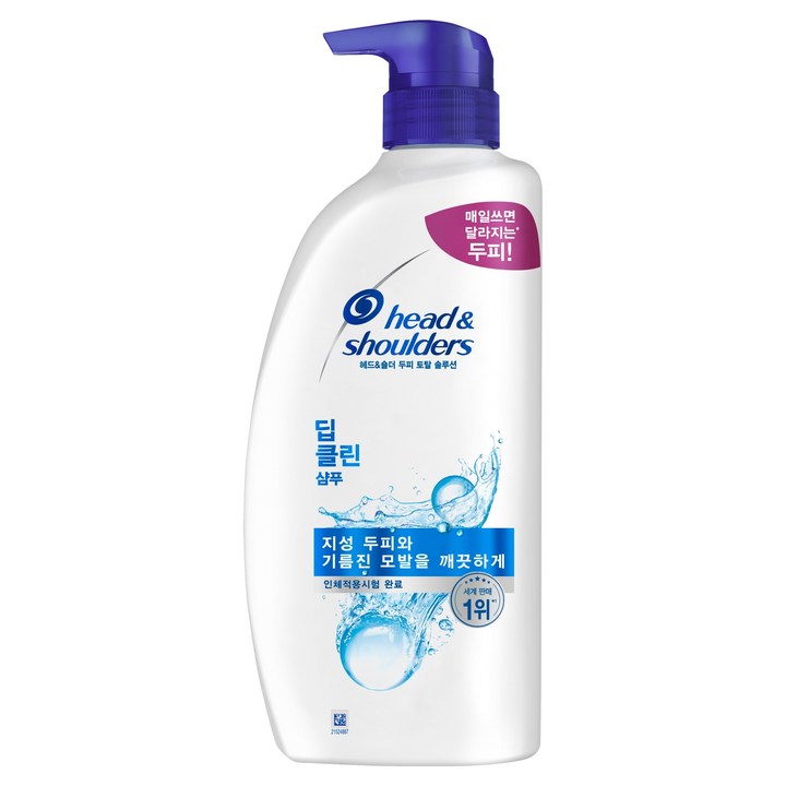 헤드앤숄더 두피 토탈 솔루션 샴푸 딥클린, 850ml, 1개