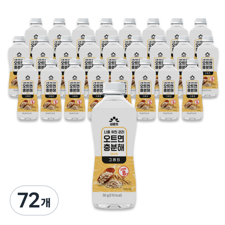 심플잇 오트면충분해 그레인, 50g, 72개