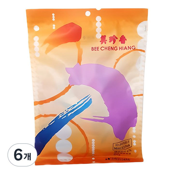 비첸향 이지팩 포크 육포, 120g, 6개