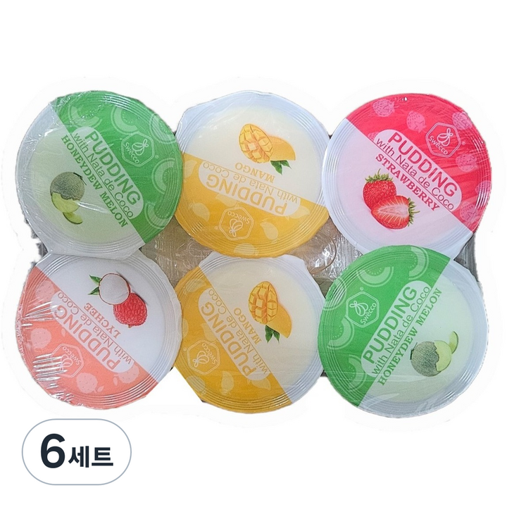 스위코 푸딩 6p, 480g, 6세트