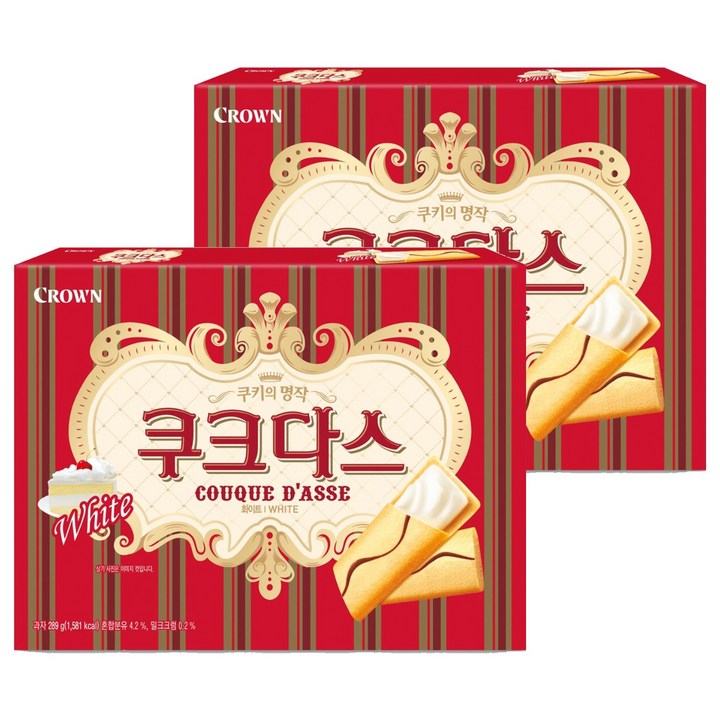 쿠크다스 화이트 토르테, 289g, 2개