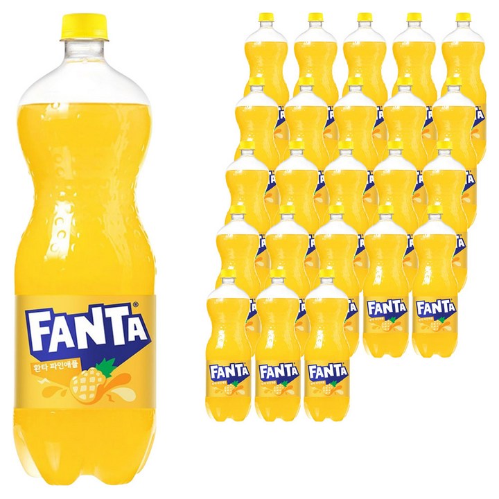 환타 파인애플 탄산음료, 1.5L, 24개
