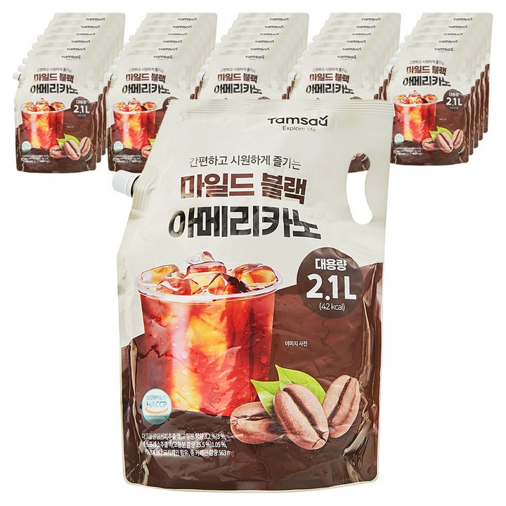 탐사 마일드 블랙 아메리카노, 2.1L, 30개