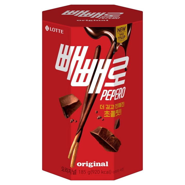 빼빼로 오리지널, 185g, 1개