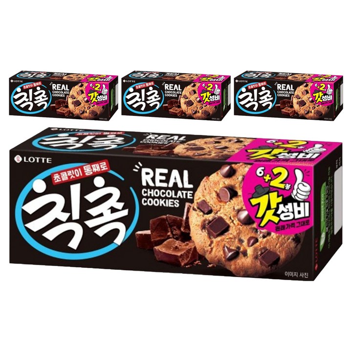 롯데제과 칙촉 오리지날, 120g, 4개