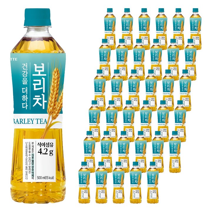 롯데칠성음료 더하다 보리차 PLUS, 500ml, 36개