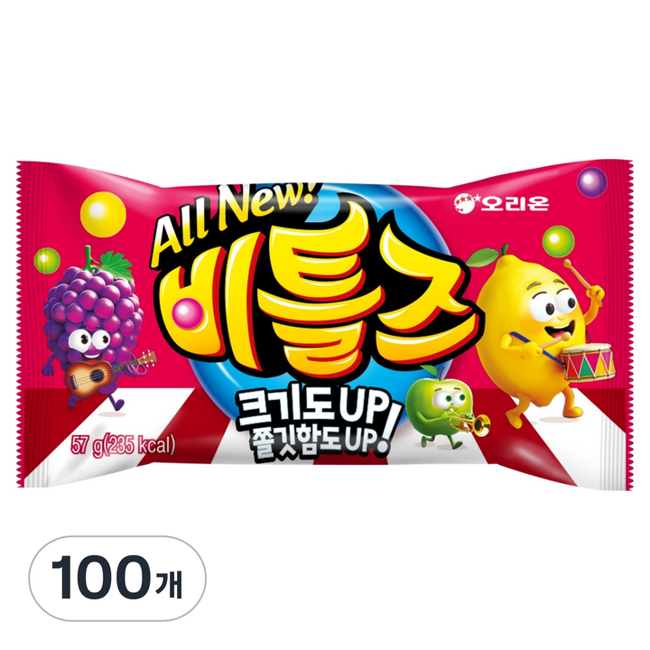 오리온 뉴 비틀즈, 57g, 100개