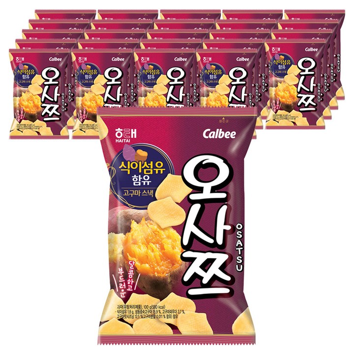 해태제과 오사쯔, 100g, 25개