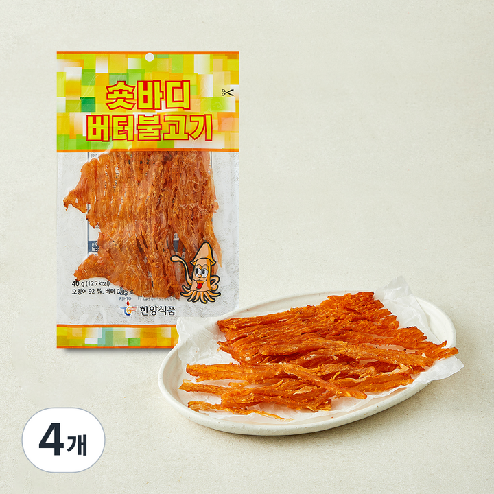 한양식품 숏바디 버터불고기, 4개, 40g