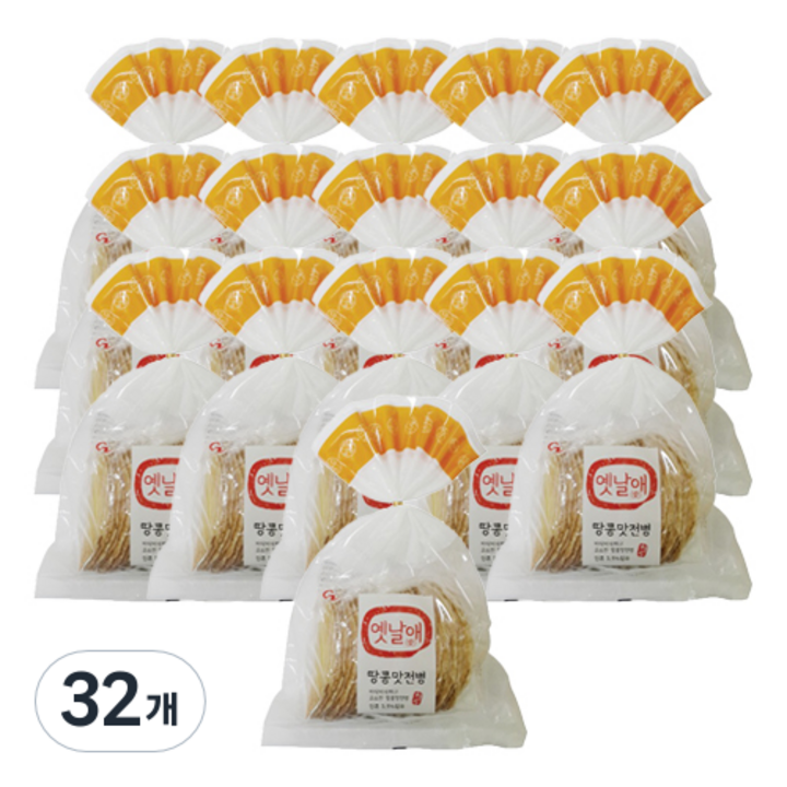 청우식품 옛날애 땅콩 전병, 250g, 32개