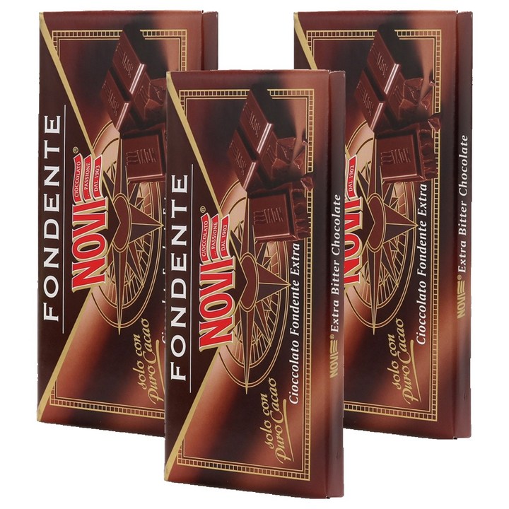 NOVI 다크 초콜릿, 100g, 3개