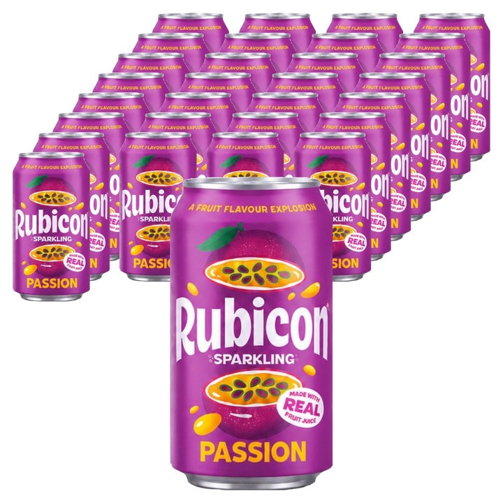 rubicon 패션프루트 탄산음료, 48개, 330ml