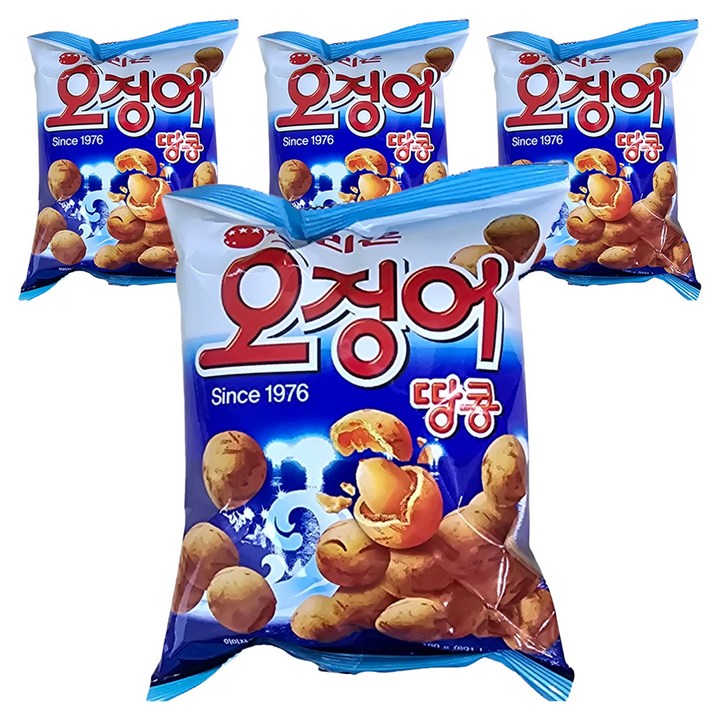 오징어땅콩, 180g, 4개
