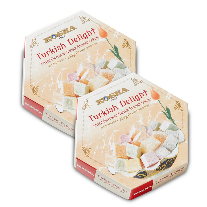 코스카 터키쉬 딜라이트 젤리 믹스 플레이버, 250g, 2개
