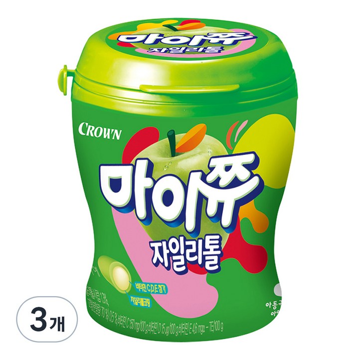 마이쮸 용기 사과, 110g, 3개