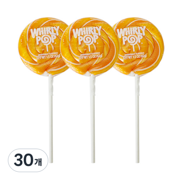 휘리팝 감귤향 막대사탕, 42g, 30개